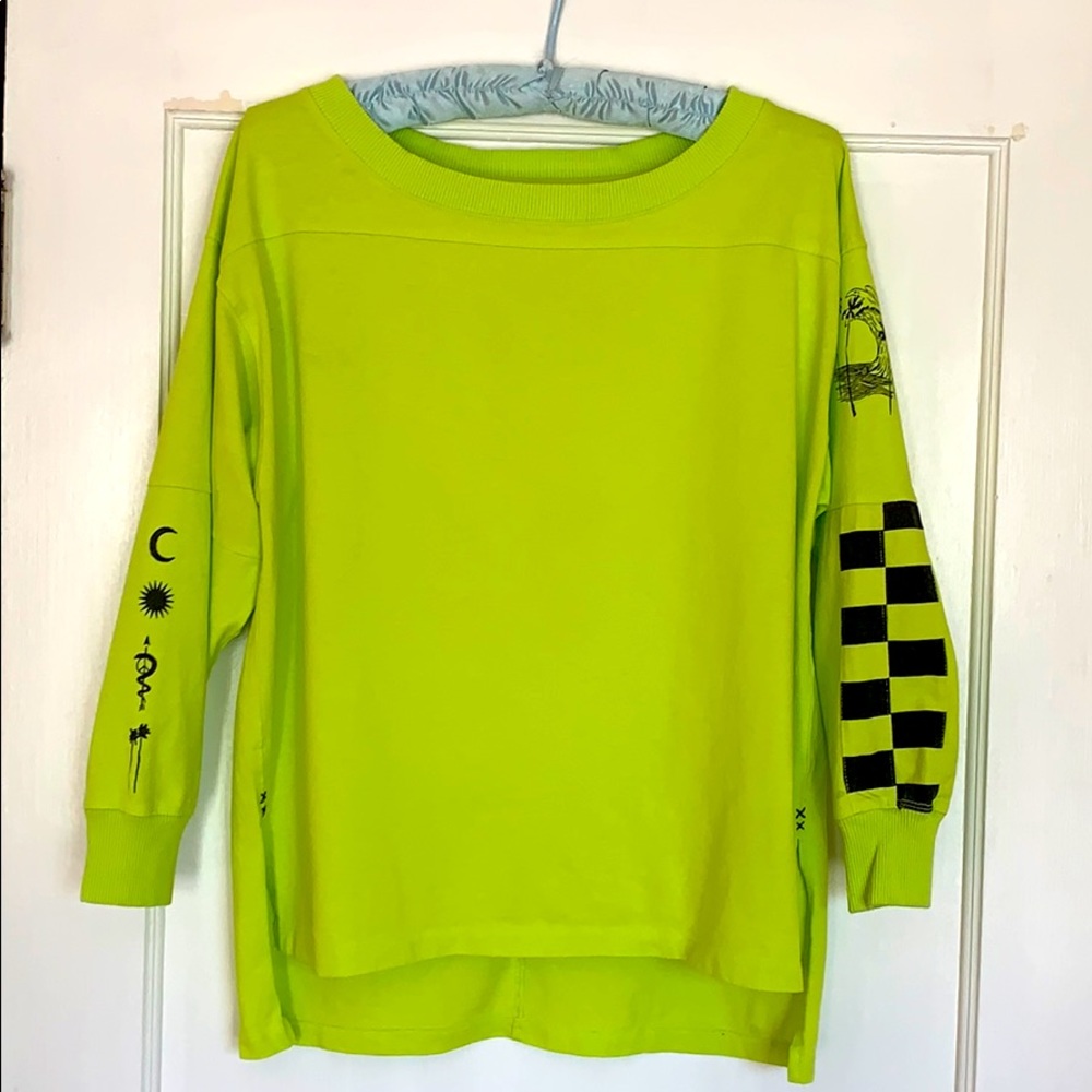 COPY - Free People Neon Green 90’s Style Shirt